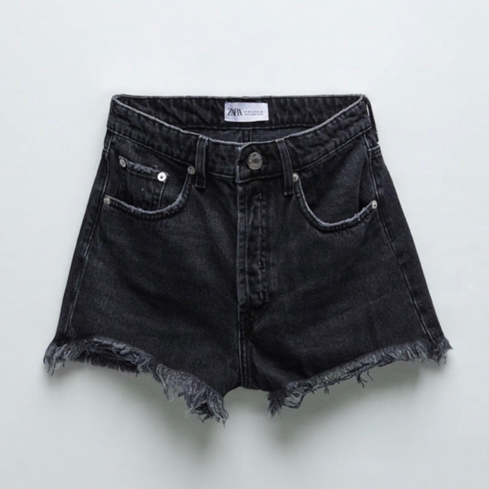 Zara Black Jean Shorts